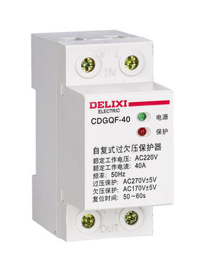China CDGQF Self - Reset Over / Under Voltage Protector 1P+N / 3P+N 20 / 50 / 80 / 100A supplier