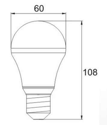 BR-LBU0503 Led Light Bulbs Spotlight 6.8w Output Power 120° Beam Angle